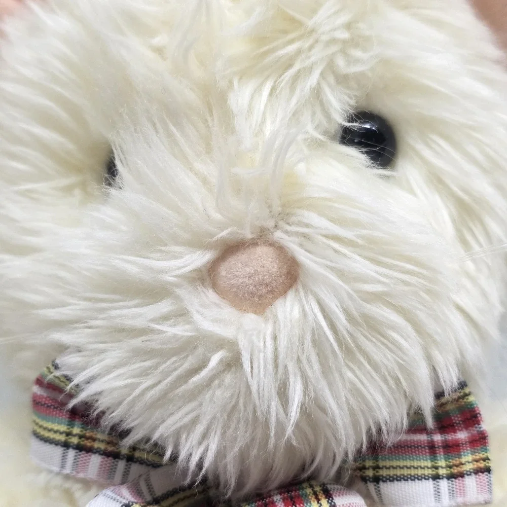 North American Bear Co. Shaggles White Cat Plush Vintage 1990